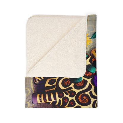 Raffy Designer Fleece Sherpa Blanket