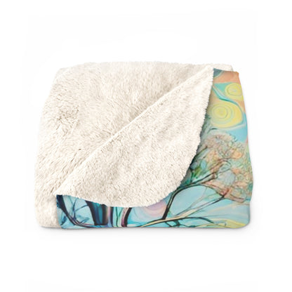 Bear Bow Sherpa Fleece Blanket