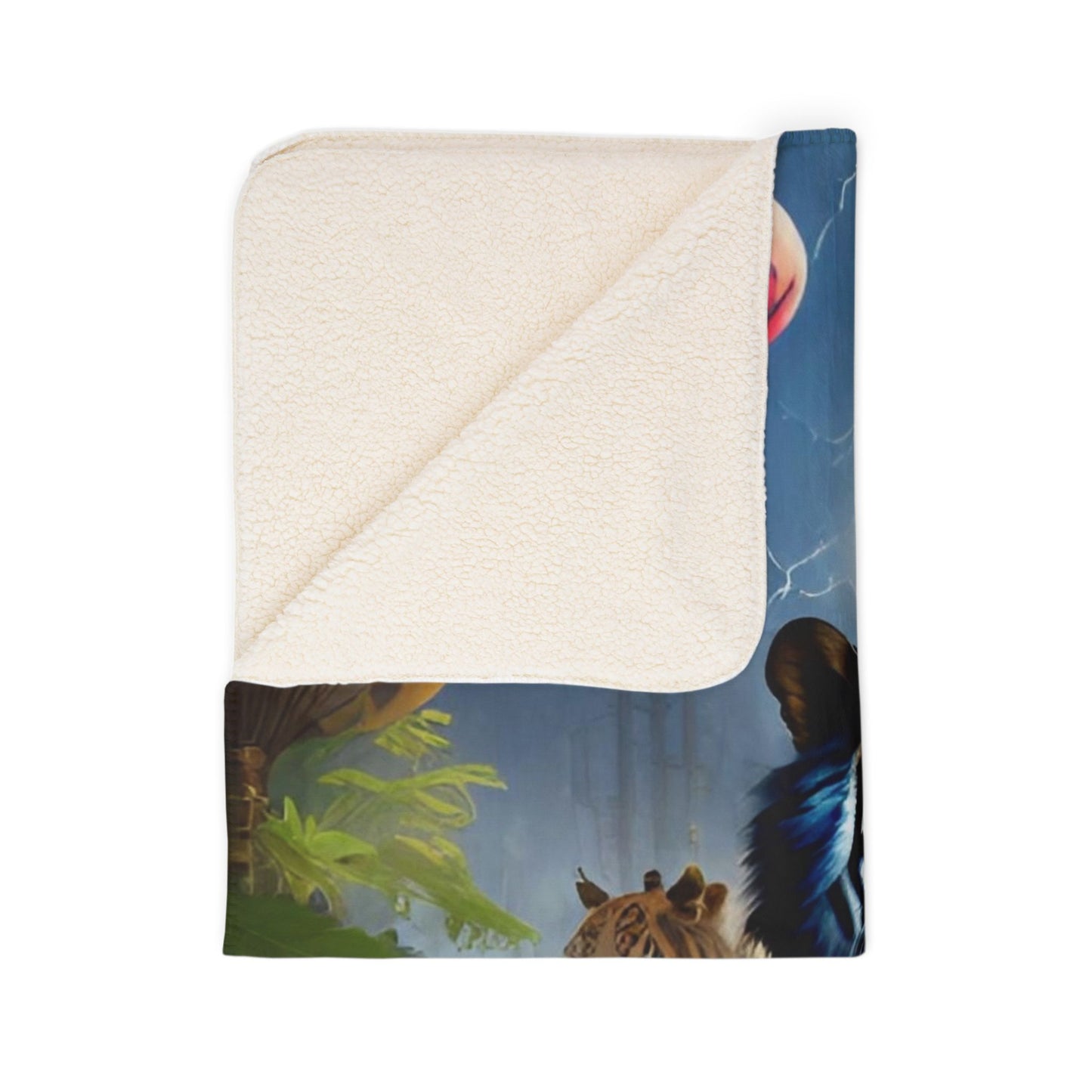 Vibing King Fleece Sherpa Blanket