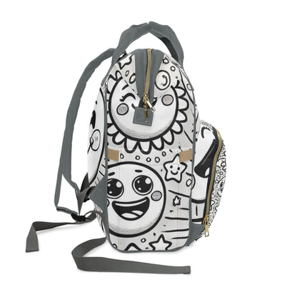 Moon Looking Diaper Bag