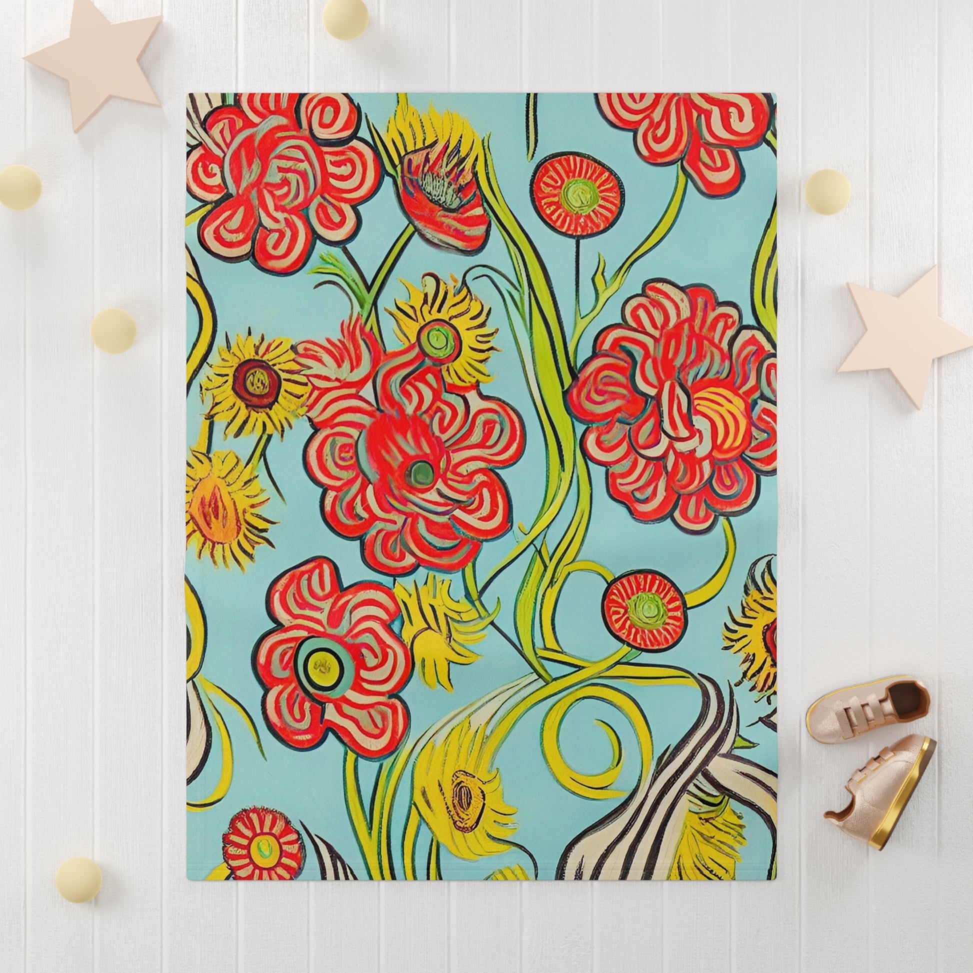 Flower Design Blanket