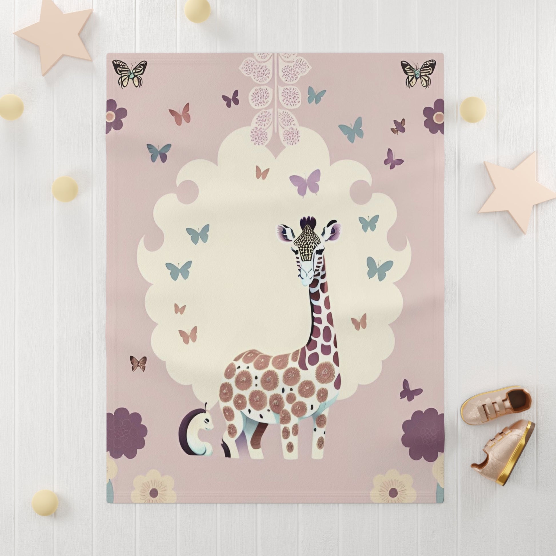 Giraffe baby blanket