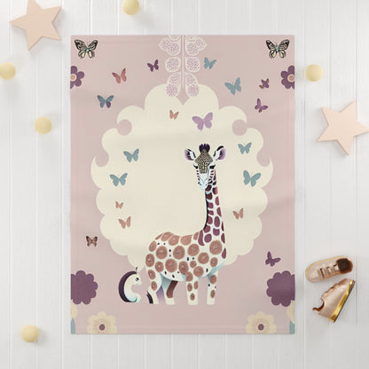Giraffe baby blanket